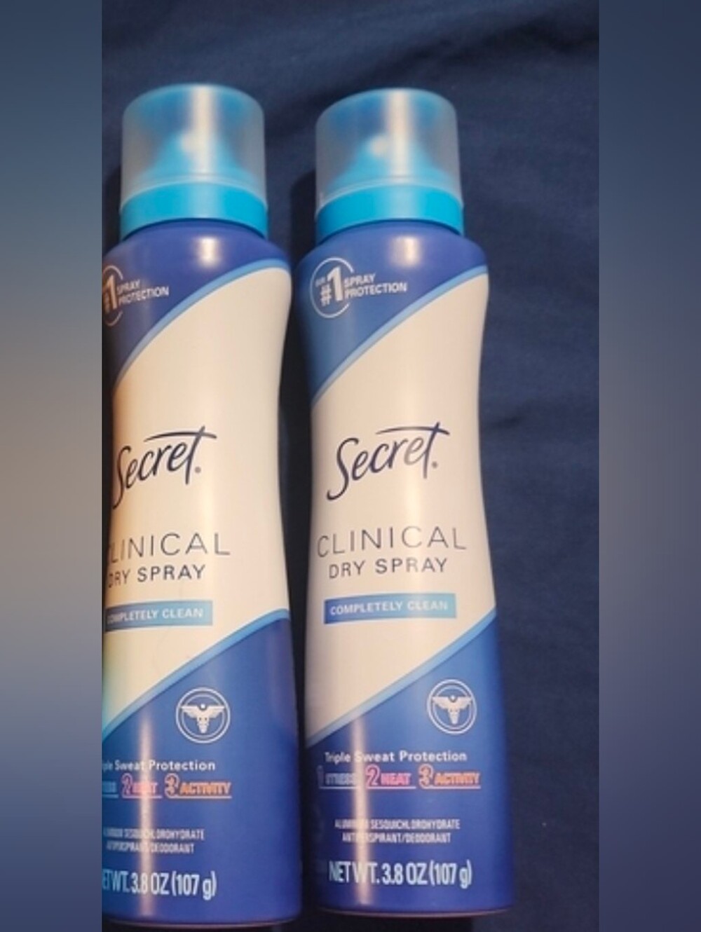 2 new secret deoderant sprays
